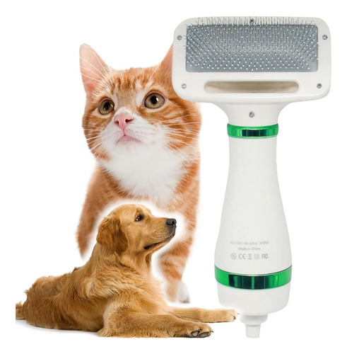 Escova Secadora Pet - Seca Remove Pelos Cachorro Coelho Gato