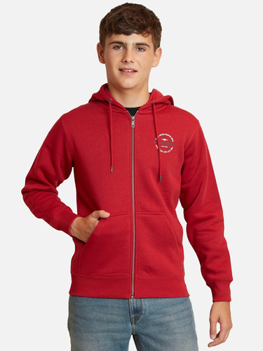 Poleron Pull Over Free Rojo Juvenil Maui And Sons