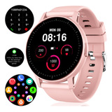 Smart Watch Mujer Moda Bluetooth Llamda Rosa Reloj Inteligen