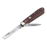 Navaja Boker Original 110744 Hueso Rojo Serie ¨jigged Bone¨