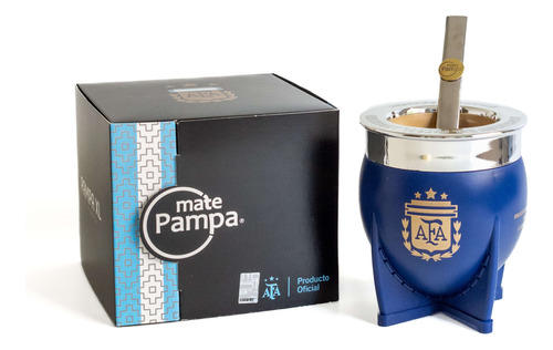 Mate Boca Ancha + Bombilla Pampa Afa Personalizado