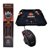 Mouse Gamer 7 Botones Led Gaming Mouse 7d Led Color Rojo