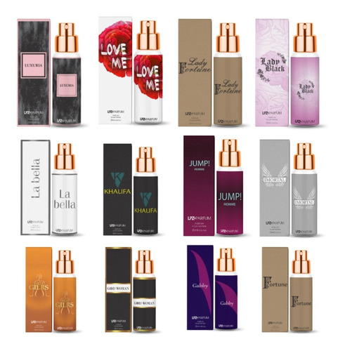 Atacado Kit Combo 12 Perfumes 15ml - Escolha As Fragrâncias