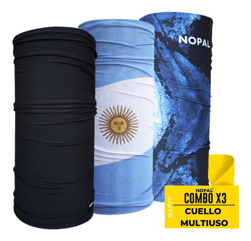 Cuello Termico Nopal® Multiuso Pack X3 Montaña Frio 