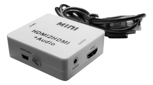 Caja Convertidora De Video Hdmi A Hdmi 1080p Salida Audio