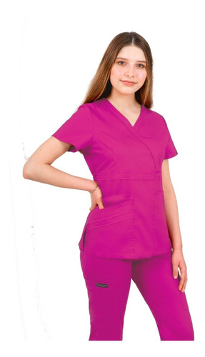 Pijama Quirurgica Antifluidos Mujer Color Rosa Fucsia