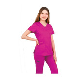 Pijama Quirurgica Antifluidos Mujer Color Rosa Fucsia