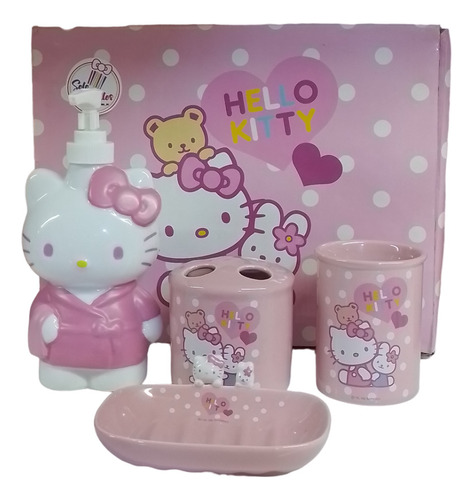 Kit De Baño Hello Kitty