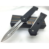 Tac Force Folding Knife With Steel Blade Black Aluminum Hand