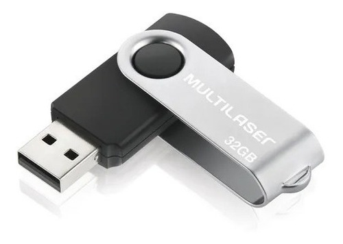 Pendrive Multilaser Twist Pd589 32gb 2.0 Preto