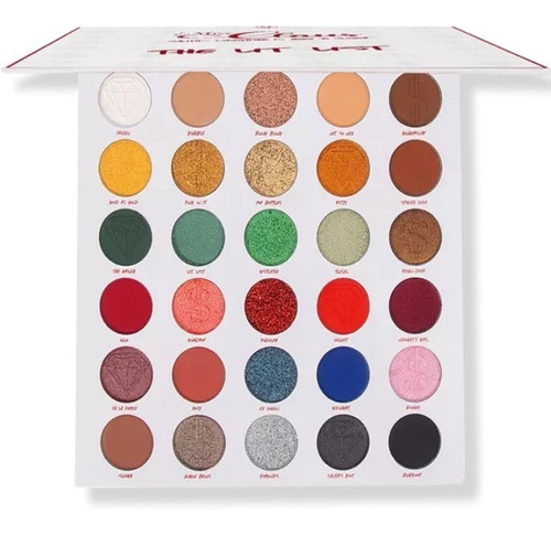 Bh Cosmetics Miss Claus The Lit List 30 Color Shadow Palette