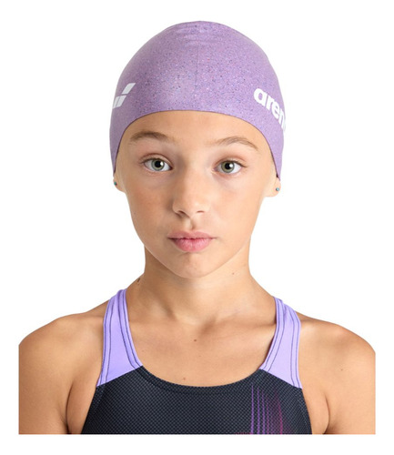 Gorro De Natación Silicone Jr Cap Pu Arena Color Morado