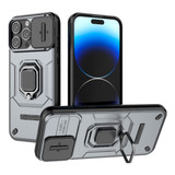 Estuche Protección Camara Con Anillo Para iPhone 15 Pro Max