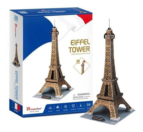 Puzzle 3d Torre Eiffel Pequeña - Cubicfun
