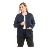 Sueter Saco Para Mujer Tejido. Pilar Azul Oscuro