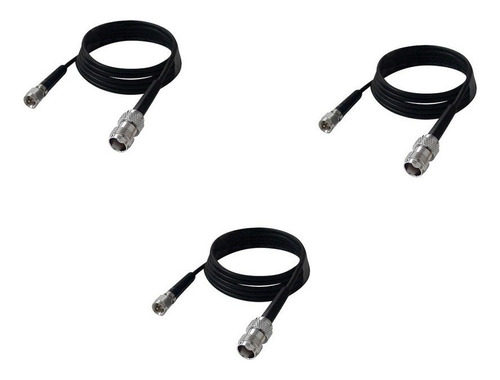 Kit 3 Cabo Conector Antena Pigtailsma X Tnc P/ Roteador 3/4g