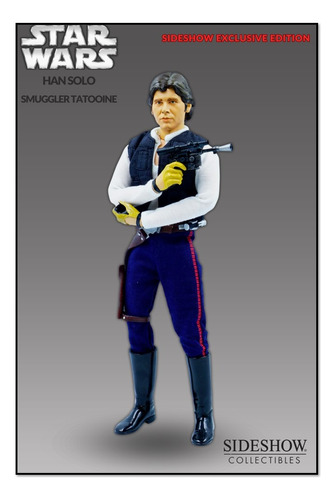 Star Wars Sideshow Han Solo Smuggler Exclusive 1:6