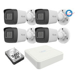 Kit 4 Camaras Ip 2 Mpx Nvr 8 Puertos Poe Hikvision 1080p