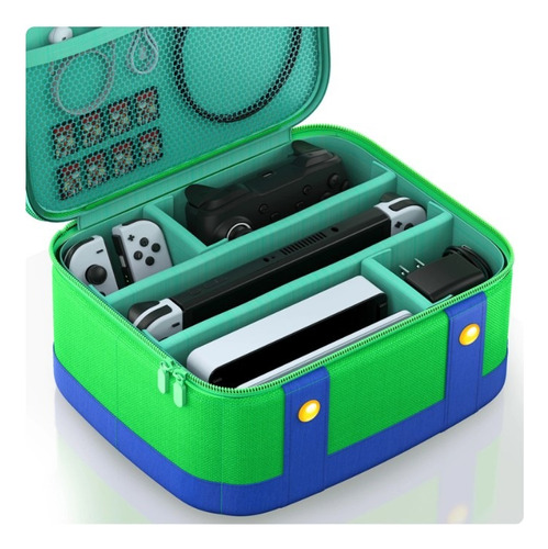 Bolsa De Viagem Switch Lite Oled Super Capacidade Luigi D67l