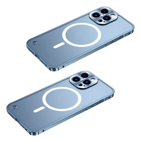 2×funda Magnética Metal Para iPhone 12 13 Pro Max Magsafe