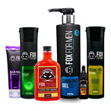 Combo 6x1 Kit Barboterapia Fox For Men 6 Produtos Exclusivo