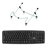 Teclado Usb + Suporte Notebook Ajustável Kit Ergonômico