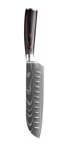 Cuchillo Acero Inoxidable Santoku Sakura Diseño 30 Cm 502 Cu