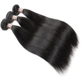 Cabelo Humano 100% Natural - Liso Na Tela 65cm 150gr 