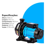 Bomba 2,0 Cv Para Hidromassagem Piscinas E Spa Sodramar 110v/220v