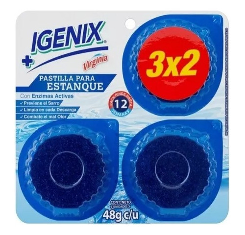 Pastillas Para Estanque 3und Igenix Pack X4