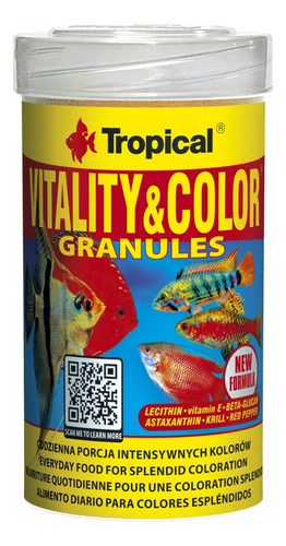 Alimento Peces Vitality & Color Granules 550g Tropical