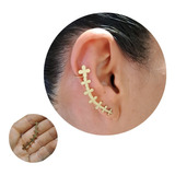 Ear Cuff Arete Solitario Acero Pendiente Mujer Aercuff