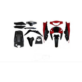 Kit De Plasticos Zb 110 Shark Rojo  Rojo/negro Vini Oem Part