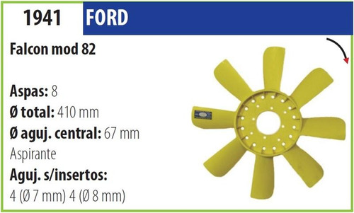 Helice Ford Falcon Modelo 82