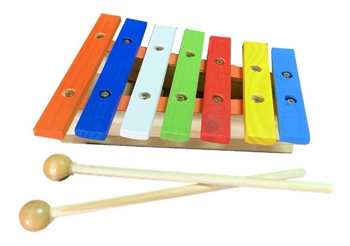 Xilofone Musical Lira Infantil De Madeira Instrumento Lúdico