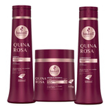 Kit Quina Rosa Haskell Shampoo Condicionador E Máscara 500g