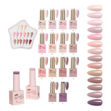 Kit 14 Esmaltes Em Gel Led Uv Para Unhas Nail Perfect Oferta