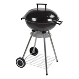 Asador A Carbón Circular Con Tapa Diámetro 44cm Acero