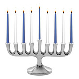 Menorah/candelabro Zion Judaica Silver