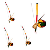 Berimbau Completo Pintado Adulto Cabaça Chegou Usou 85 Cm