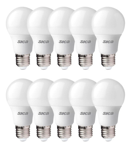 Lámpara Led Sica 9w Cálido / Frío - Pack X 10u