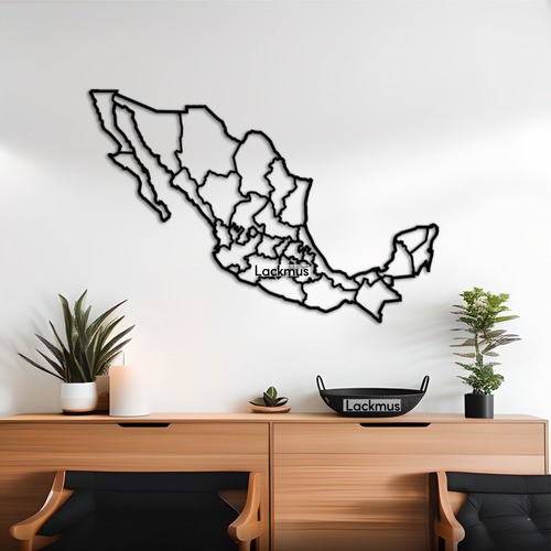 Mapa México Cuadro Deco | Hogar Muro Pared | Madera Mdf 6mm