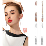 Aretes Largos De Mujer Elegante Y Casual Toda Ocasión 2pares