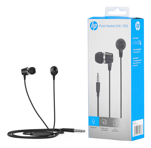 Fone De Ouvido Hp P2 Intra Auricular- Com Microfone Dhe-7000