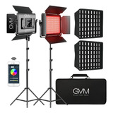 Gvm 1000d Rgb Luz De Video Led Con 2 Softboxes, Kit De ...