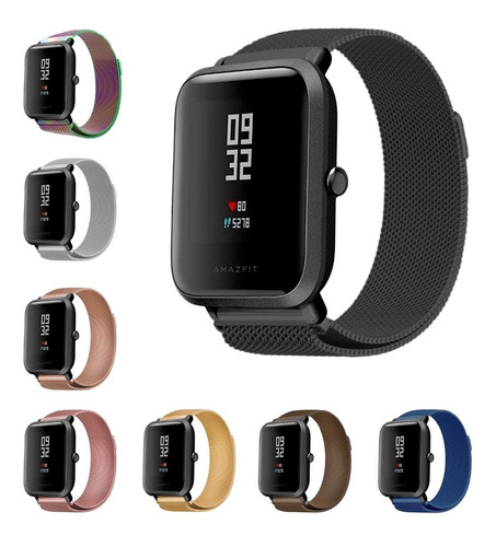 Correa Malla Milanese Premium Para Xiaomi Amazfit Bip + Mica