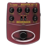 Pedal De Pré-amplificador Acústico Behringer Adi21 V-tone