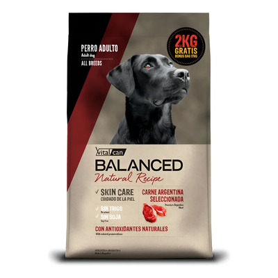 Alimento Vitalcan Natural Recipe Carne Para Perro Adulto Sabor Carne De 17 kg | Envío gratis