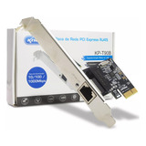 Placa De Rede Pci-express Pcie X1 10/100/1000 Mb/s Rj45