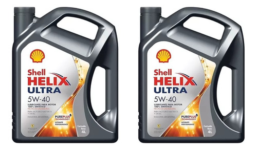 Aceite Shell Helix Ultra 5w40 Sintetico 4 L X2un
